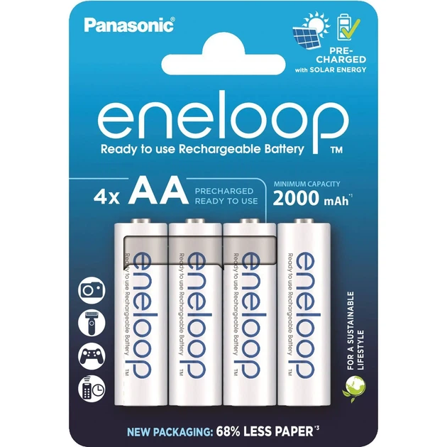 Акумулятор Panasonic ENELOOP HR6 АА NiMh 2000mAh 4BL - зображення 3
