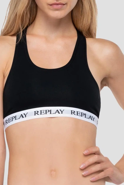 Жіночий чорний топ Replay XS I101300 - Фото 1 Жіночий чорний топ Replay XS I101300 - изображение 1