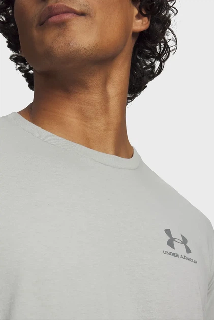 Чоловіча сіра футболка UA M SPORTSTYLE LC SS-GRY Under Armour XL 1326799-069 - изображение 2