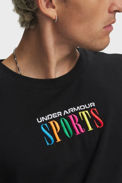 Чоловіча чорна футболка UA M HWT SPORTS SS-BLK Under Armour XXL 6009268-008 - Фото 3 Чоловіча чорна футболка UA M HWT SPORTS SS-BLK Under Armour XXL 6009268-008 - изображение 3