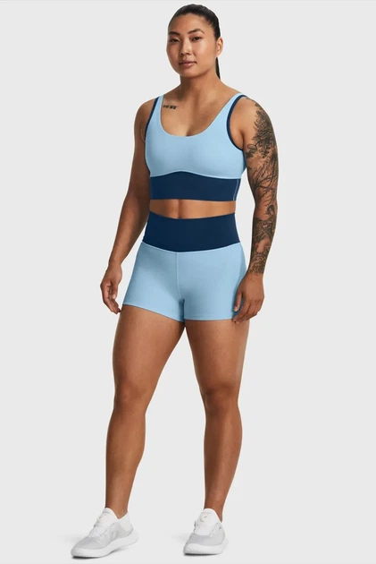 Жіночий блакитний топ Meridian Fitted Crop Tank Under Armour XS 1379153-490 - изображение 2