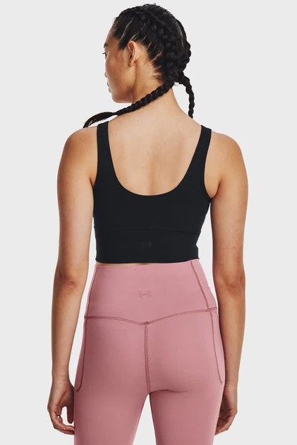 Жіночий чорний топ Meridian Fitted Crop Tank Under Armour XS 1379153-001 - изображение 2