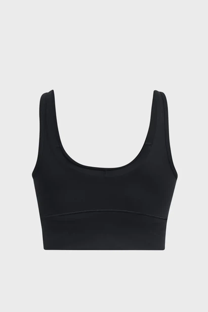 Жіночий чорний топ Meridian Fitted Crop Tank Under Armour XS 1379153-001 - изображение 6