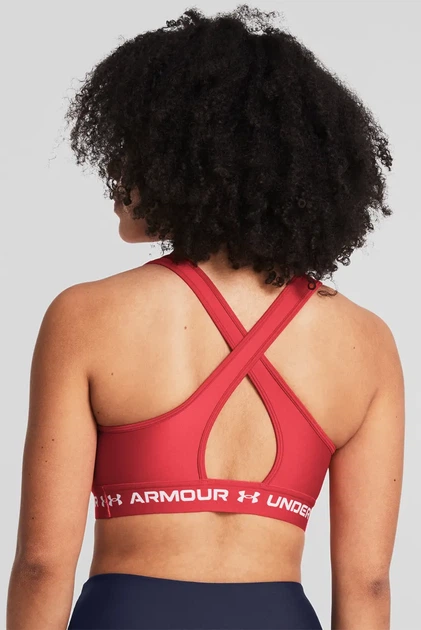 Жіночий червоний топ Crossback Mid Bra Under Armour SM 1361034-814 - изображение 6