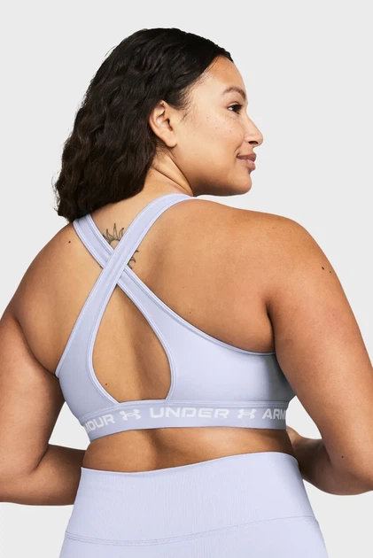 Жіночий бузковий топ Crossback Mid Bra Under Armour LG 1361034-539 - изображение 6