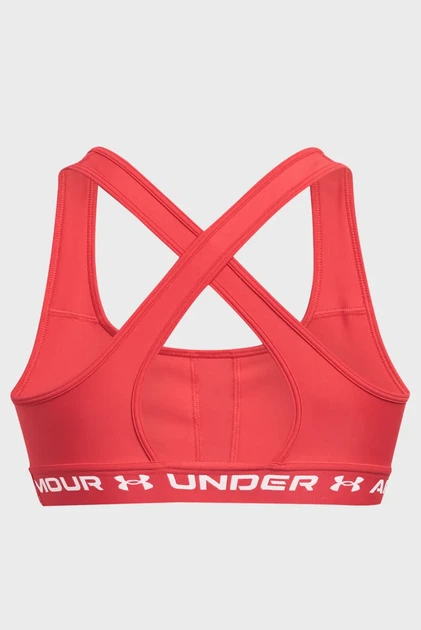 Жіночий червоний топ Crossback Mid Bra Under Armour LG 1361034-814 - изображение 11