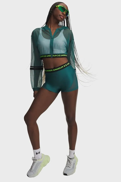 Жіночі зелені велосипедки HeatGear Mesh Shorty Under Armour XS 6011354-338 - изображение 2