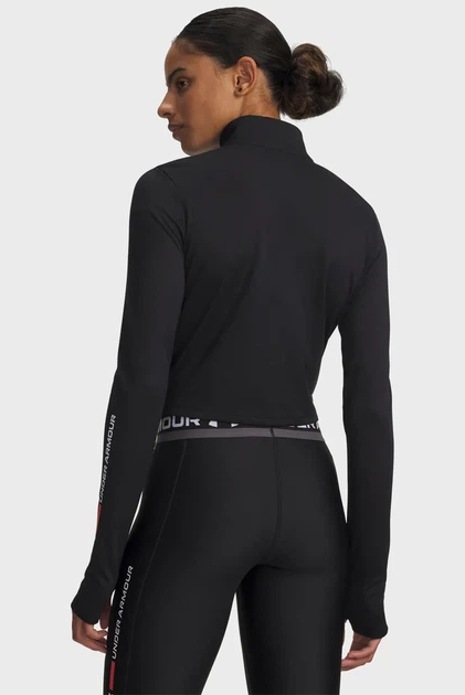 Жіноча чорна спортивна кофта Tech Branded 1/2 Zip Under Armour SM 6009988-001 - изображение 3