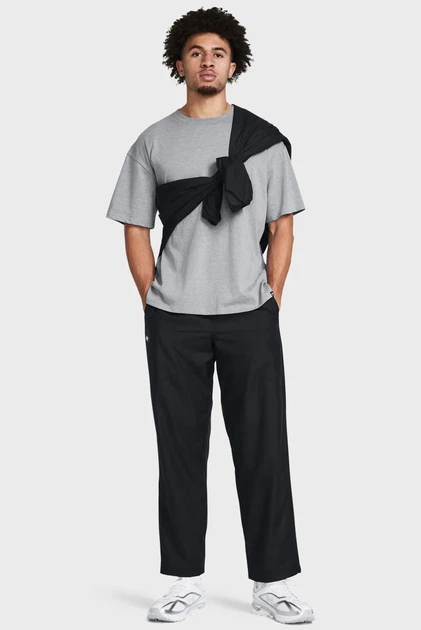 Чоловічі штани спортивні UA Rush Woven Pants Under Armour S 1382895-001 - зображення 2