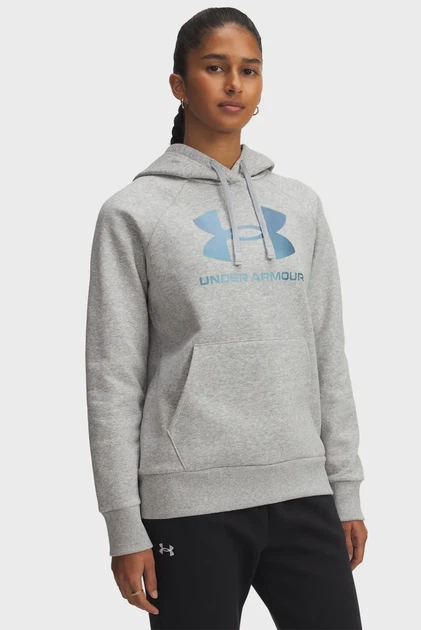 Жіноче світло-сіре худі UA Rival Flc Shimmer Hdy Under Armour M 6003710-011 - Фото 1 Жіноче світло-сіре худі UA Rival Flc Shimmer Hdy Under Armour M 6003710-011 - изображение 1