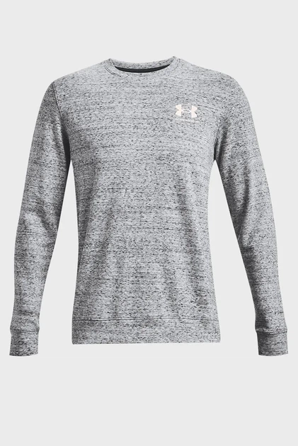 Чоловічий сірий світшот UA Rival Terry LC Crew Under Armour SM 1370404-112 - изображение 4