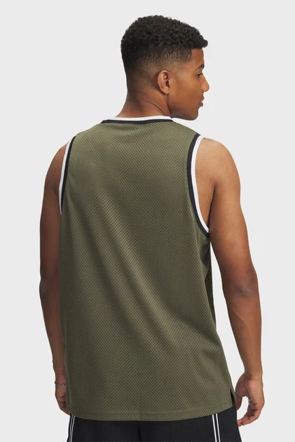 Чоловіча оливкова майка UA Zone Pro Mesh Tank Under Armour M 1390118-390 - изображение 3