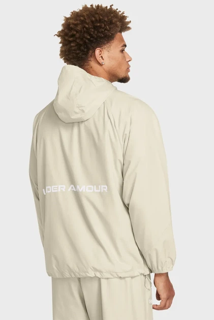 Чоловіча бежева вітровка Rush Woven FZ Under Armour LG 1382896-273 - зображення 2