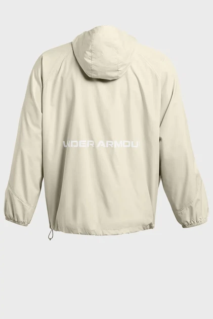 Чоловіча бежева вітровка Rush Woven FZ Under Armour LG 1382896-273 - зображення 7
