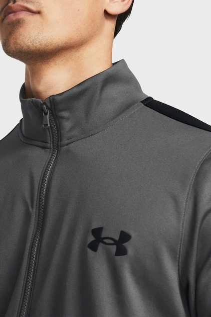Чоловічий сірий спортивний костюм (кофта, штани) UA Knit Track Suit Under Armour M 1357139-025 - Фото 3 Чоловічий сірий спортивний костюм (кофта, штани) UA Knit Track Suit Under Armour M 1357139-025 - изображение 3