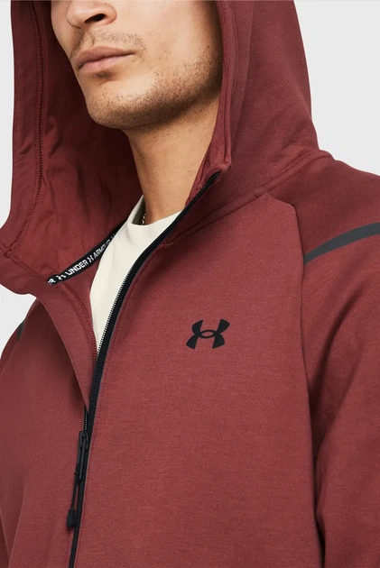 Чоловіче червоне худі UA Unstoppable Flc FZ Under Armour L 1379806-688 - изображение 4
