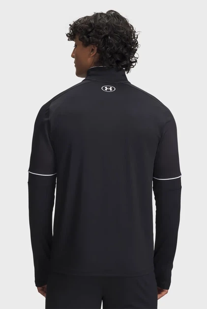 Чоловіча чорна спортивна кофта UA M Challenger Training QZ Under Armour L 6004043-001 - Фото 2 Чоловіча чорна спортивна кофта UA M Challenger Training QZ Under Armour L 6004043-001 - изображение 2