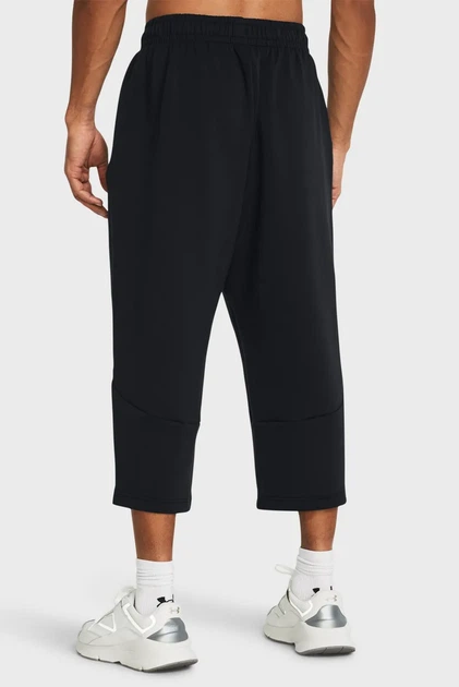 Чоловічі чорні спортивні штани Unstoppable Flc Baggy Crop Under Armour M 1384010-001 - Фото 3 Чоловічі чорні спортивні штани Unstoppable Flc Baggy Crop Under Armour M 1384010-001 - изображение 3