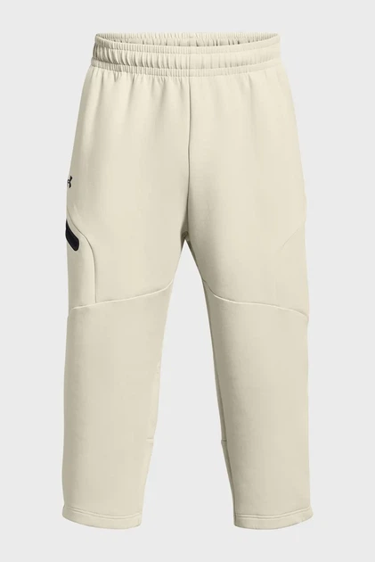 Чоловічі бежеві спортивні штани Unstoppable Flc Baggy Crop Under Armour M 1384010-273 - Фото 5 Чоловічі бежеві спортивні штани Unstoppable Flc Baggy Crop Under Armour M 1384010-273 - изображение 5