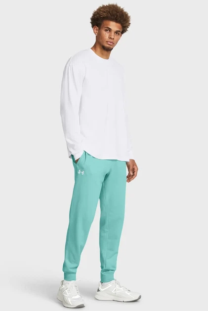 Чоловічі спортивні штани UA Rival Fleece Joggers Under Armour XXL 1379774-482 - зображення 2
