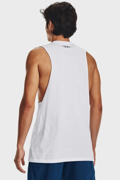 Майка чоловіча UA LEFT CHEST CUT OFF TANK Under Armour XL 1329286-100 - Фото 3 Майка чоловіча UA LEFT CHEST CUT OFF TANK Under Armour XL 1329286-100 - зображення 3