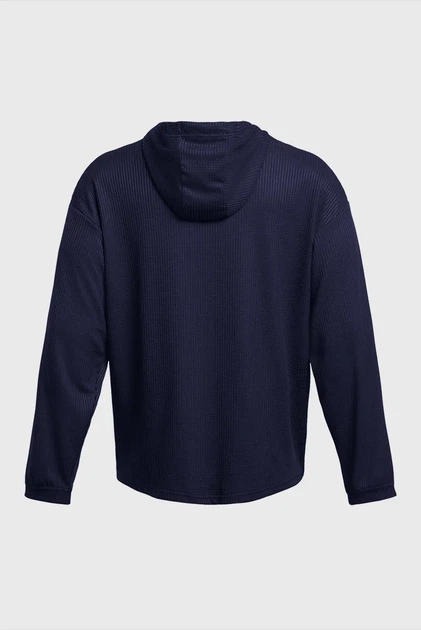 Чоловіче темно-синє худі UA Rival Waffle Hoodie Under Armour XS 1383108-410 - зображення 5