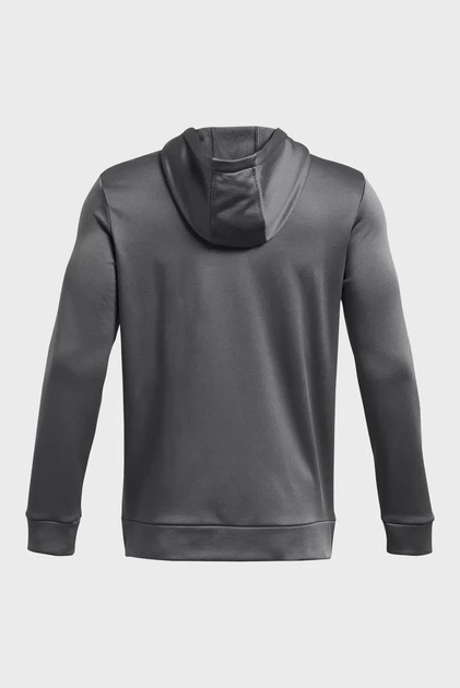 Чоловіче темно-сіре худі UA Armour Fleece FZ Hoodie Under Armour XL 1373357-025 - Фото 5 Чоловіче темно-сіре худі UA Armour Fleece FZ Hoodie Under Armour XL 1373357-025 - изображение 5