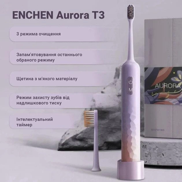 Зубна електрощітка Enchen Aurora T3 Pink ( 18049 ) - изображение 10
