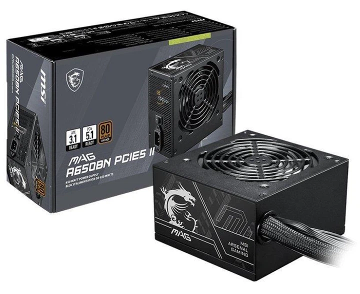 Блок живлення MSI MAG A650BN PCIE5 ( 17666 ) - изображение 5