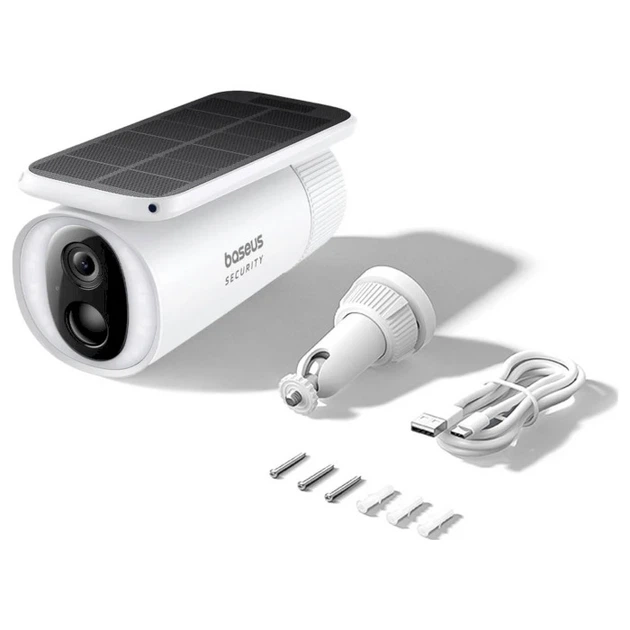 IP-камера видеонаблюдения Baseus Security S1 Outdoor Camera 2K S0SW002130 White - изображение 5