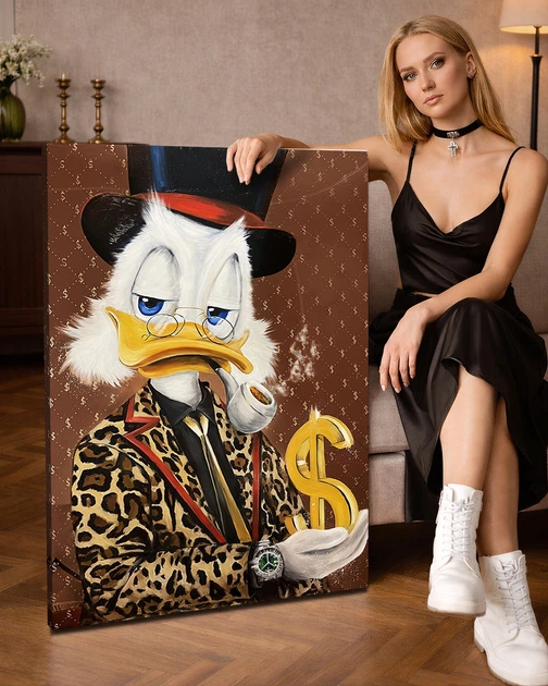 Картина Скрудж Макдак для офісу та кабінету «Scrooge Golden Dollar» - 40х60 см - Фото 7 Картина Скрудж Макдак для офісу та кабінету «Scrooge Golden Dollar» - 40х60 см - изображение 7