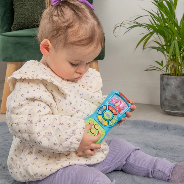 Розвиваюча іграшка "Мій перший пульт" Peppa Pig 1500025, 3 мелодії, 2 звуки - Фото 5 Розвиваюча іграшка "Мій перший пульт" Peppa Pig 1500025, 3 мелодії, 2 звуки - зображення 5
