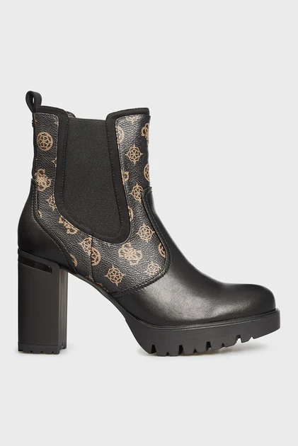 Жіночі чорні шкіряні ботильйони SABINA brown Guess 36 FL7SABLEA10 - Фото 1 Жіночі чорні шкіряні ботильйони SABINA brown Guess 36 FL7SABLEA10 - зображення 1