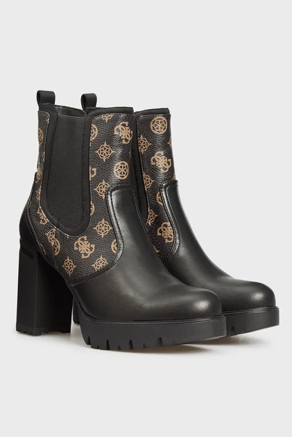 Жіночі чорні шкіряні ботильйони SABINA brown Guess 36 FL7SABLEA10 - Фото 3 Жіночі чорні шкіряні ботильйони SABINA brown Guess 36 FL7SABLEA10 - зображення 3