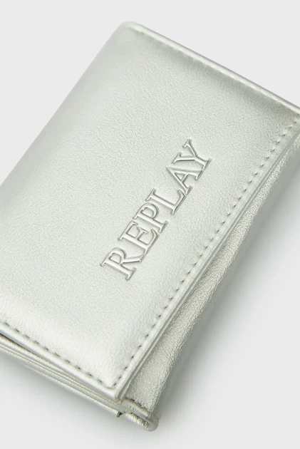 Жіночий сріблястий гаманець Replay OS FW5349.000.M0362B - изображение 2