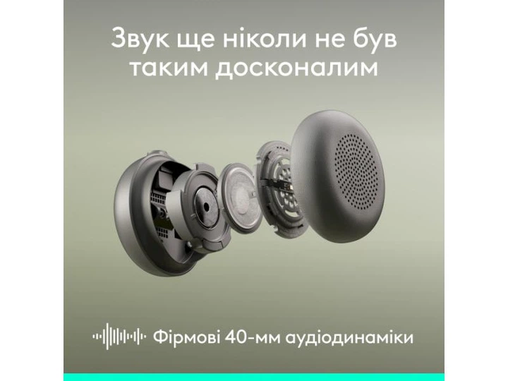 Навушники із мікрофоном Logitech Zone Wireless 2 ES Off-White (981-001508) - Фото 10 Навушники із мікрофоном Logitech Zone Wireless 2 ES Off-White (981-001508) - зображення 10