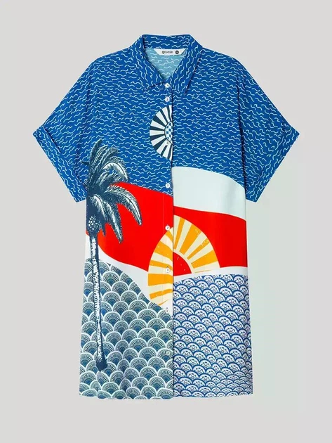 Gisela Пляжна туніка 2/40038 кольорова розмір L/XL - Фото 4 Gisela Пляжна туніка 2/40038 кольорова розмір L/XL - зображення 4