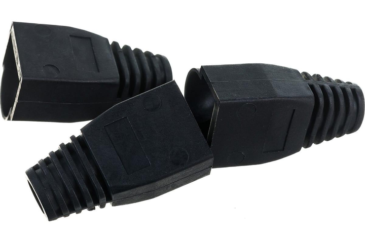 Чёрные колпачки для коннектора изоляционные Gear RJ45 Cat5e 1000 шт колпачки защитные для интернет кабеля - Фото 3 Чёрные колпачки для коннектора изоляционные Gear RJ45 Cat5e 1000 шт колпачки защитные для интернет кабеля - изображение 3