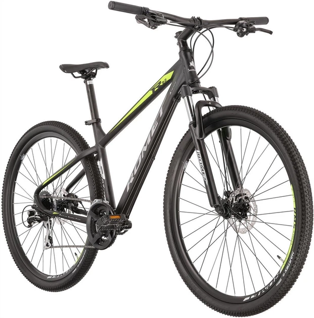Велосипед гірський (MTB) Romet Rambler R9.2 29 2022 Black/Lime - изображение 2