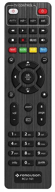 Цифровий тюнер наземного телебачення Ferguson Ariva 160 Combo Black (DVB-S/S2, DVB-T/T2 H.264) - зображення 3