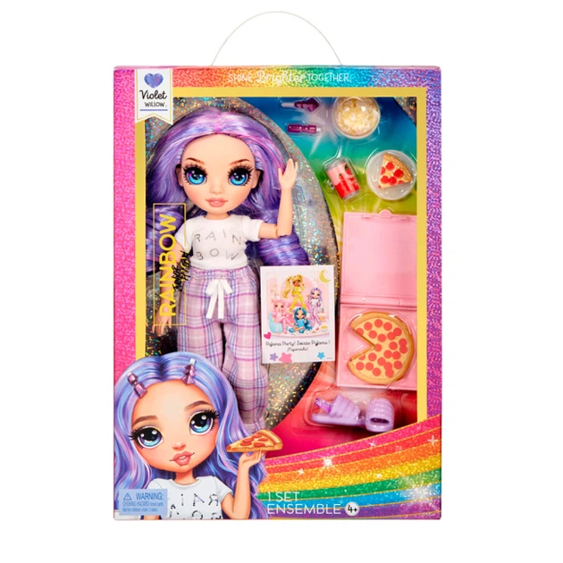 Лялька Rainbow High Junior High PJ Party Віолетта - Фото 3 Лялька Rainbow High Junior High PJ Party Віолетта - зображення 3