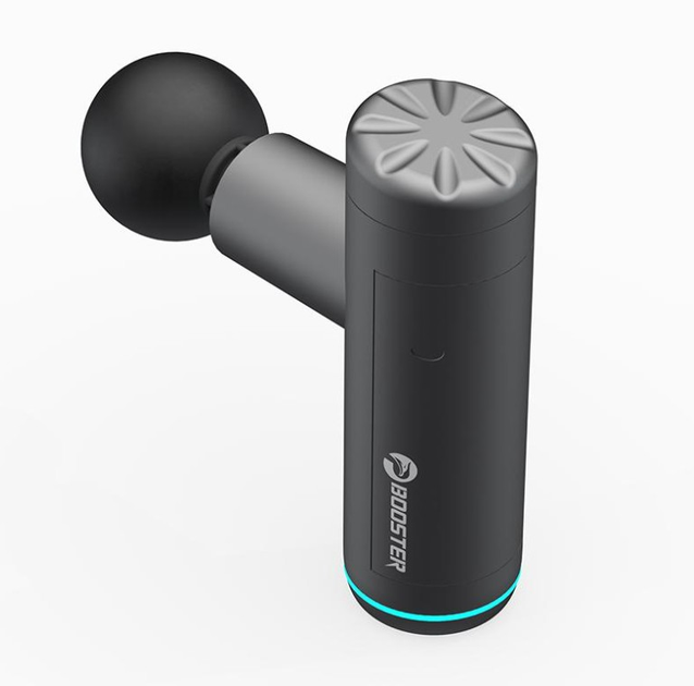 Перкуссионный массажный пистолет Booster Mini X 2500mAh (6 насадок) с кейсом - изображение 2