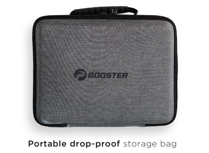 Перкуссионный массажный пистолет Booster Mini X 2500mAh (6 насадок) с кейсом - изображение 5