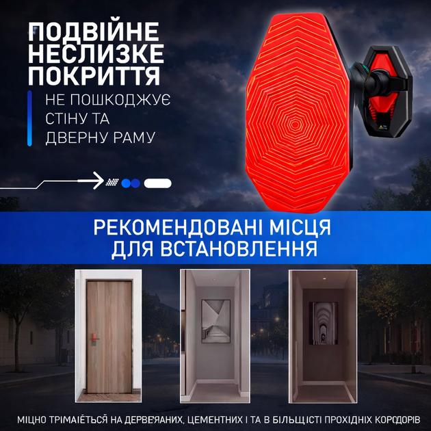 Домашний турник раздвижной для подтягиваний в дверной проем с гимнастическими кольцами 65-100 см без сверления,усиленная планка-турник,компактный - изображение 3