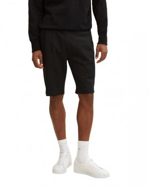 Шорти basic jersey shorts 1031598-29999 Tom Tailor L Чорний 1031598-29999 XS - изображение 2