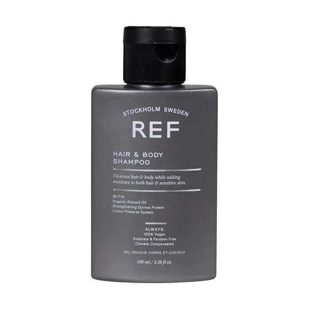 Шампунь-гель для душа мужской REF Hair & Body Shampoo 100 мл - Фото 1 Шампунь-гель для душа мужской REF Hair & Body Shampoo 100 мл - изображение 1