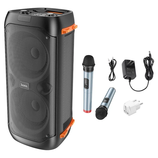 Портативна колонка HOCO BS53 Manhattan wireless dual mic outdoor BT speaker Black - зображення 6
