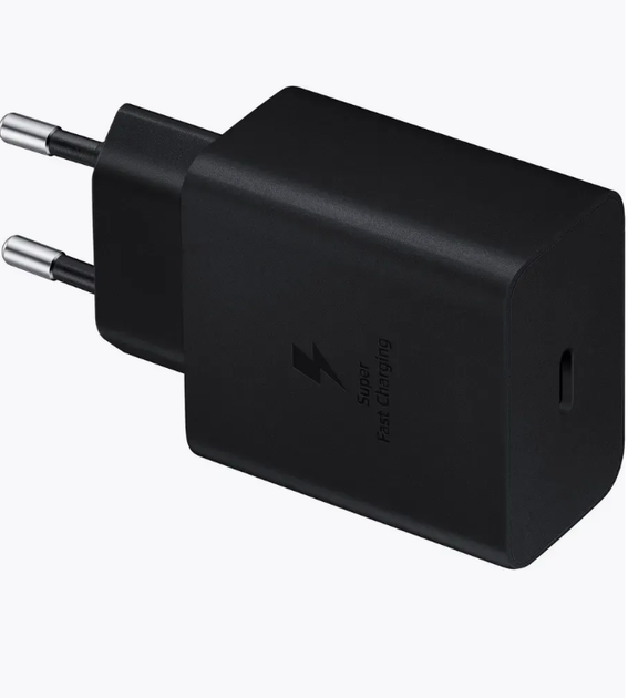 Сітчастий зарядний пристрій Samsung 45 W USB-C Black + Кабель USB-C 1.8 м - зображення 3