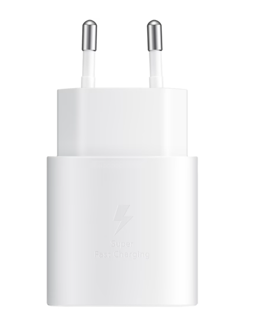 Мережевий зарядний пристрій для Samsung 25 W USB-C White - изображение 3