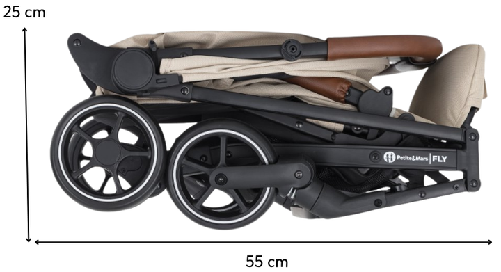 Wózek spacerowy Petite&Mars Fly Sahara Beige (8596202009986) - obraz 10